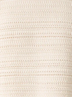 Pull polo beige met zwarte details | DELSCHER. Fashion