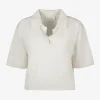 Pull polo cashmere creme | DELSCHER. Fashion