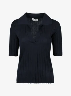 Pull polo freda marine | DELSCHER. Fashion