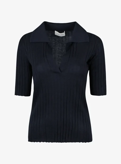Pull polo freda marine | DELSCHER. Fashion