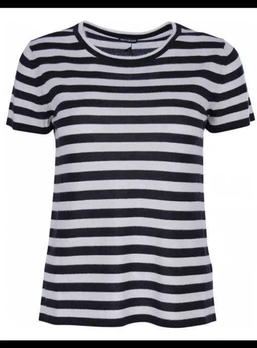 pull streep marine wit | DELSCHER. Fashion