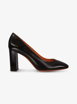 Pump leder zwart | DELSCHER. Fashion
