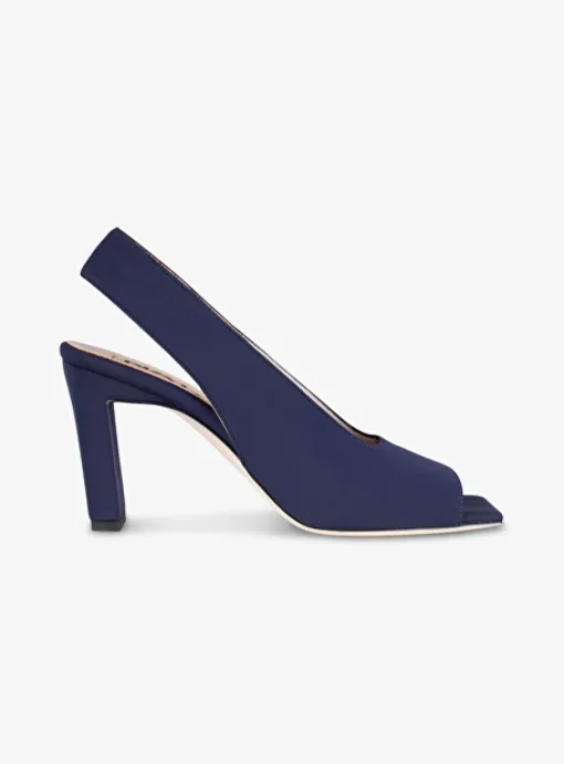 pump scuba marine met peep toe | DELSCHER. Fashion