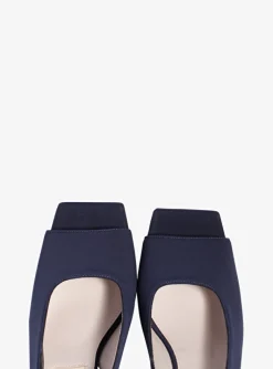 pump scuba marine met peep toe | DELSCHER. Fashion