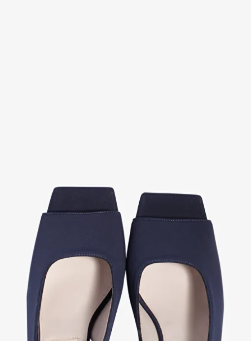 pump scuba marine met peep toe | DELSCHER. Fashion