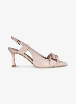 Pump slingback chain leder nude | DELSCHER. Fashion