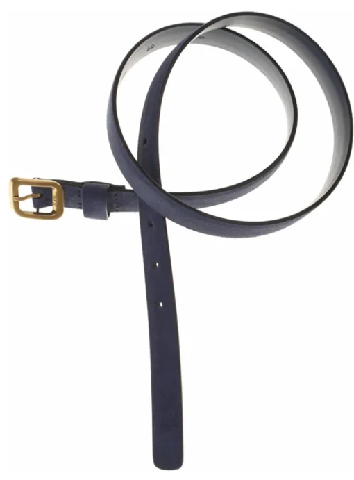 Riem suede blauw | DELSCHER. Fashion