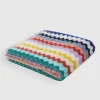 Riverbero gastendoek multicolor zigzag | DELSCHER. Fashion