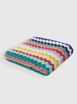 Riverbero gastendoek multicolor zigzag | DELSCHER. Fashion