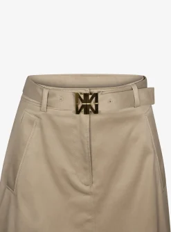 Rok calvin katoen camel | DELSCHER. Fashion