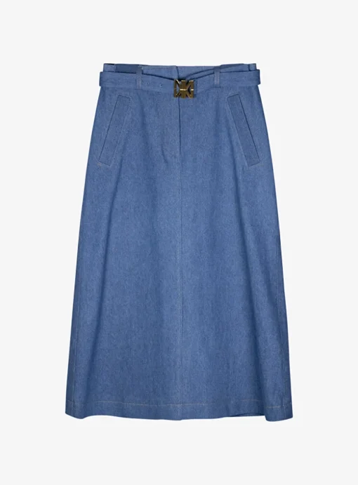 Rok calvin lichtblauw denim | DELSCHER. Fashion