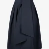 Rok chiara technisch katoen marine | DELSCHER. Fashion
