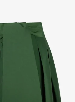 Rok chiara technisch katoen groen | DELSCHER. Fashion