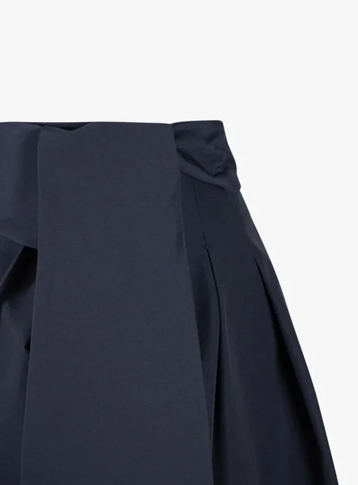 Rok chiara technisch katoen marine | DELSCHER. Fashion