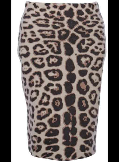 rok double face jaguar zand/zwart | DELSCHER. Fashion