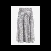 Rok plooi paisley print offwhite blauw | DELSCHER. Fashion