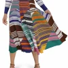 Rok streep multi color | DELSCHER. Fashion