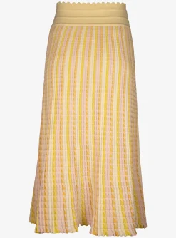 Rok tricot streep pasteltinten | DELSCHER. Fashion