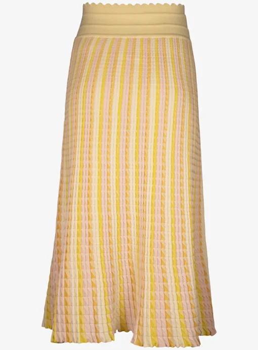 Rok tricot streep pasteltinten | DELSCHER. Fashion