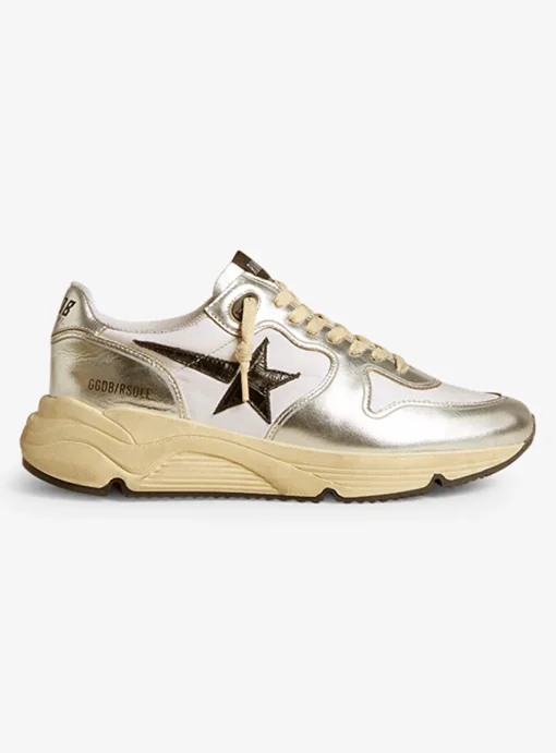 Running sole sneaker zilver wit zwart | DELSCHER. Fashion