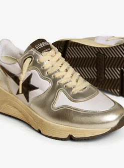 Running sole sneaker zilver wit zwart | DELSCHER. Fashion