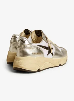 Running sole sneaker zilver wit zwart | DELSCHER. Fashion