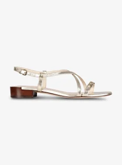Sandalette goud | DELSCHER. Fashion