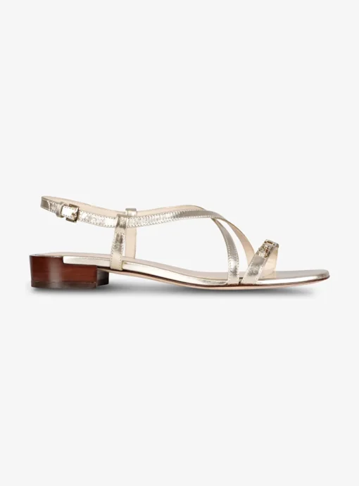 Sandalette goud | DELSCHER. Fashion