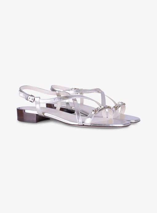 Sandalette goud | DELSCHER. Fashion