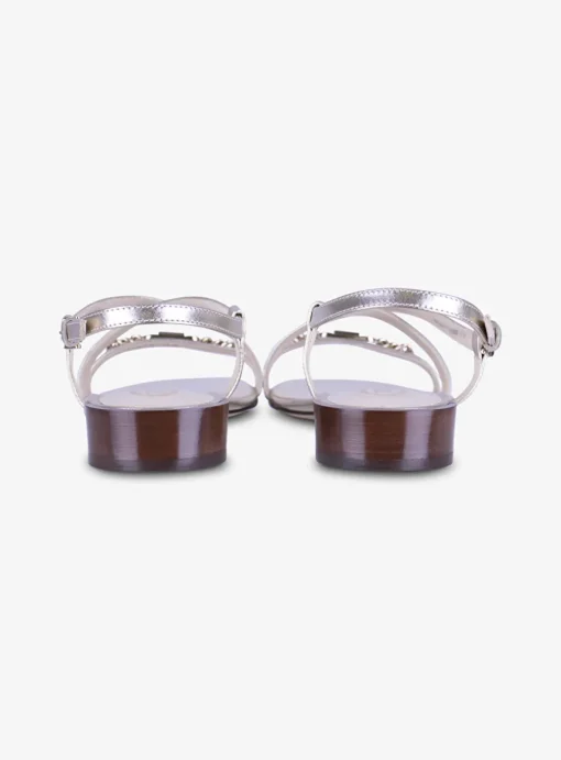 Sandalette goud | DELSCHER. Fashion