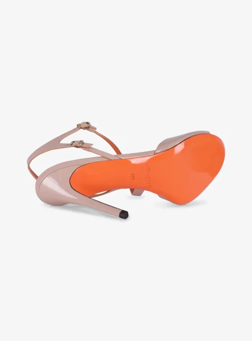 Sandalette Harleth lak nude | DELSCHER. Fashion