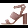Sandalette suede, leder nude | DELSCHER. Fashion