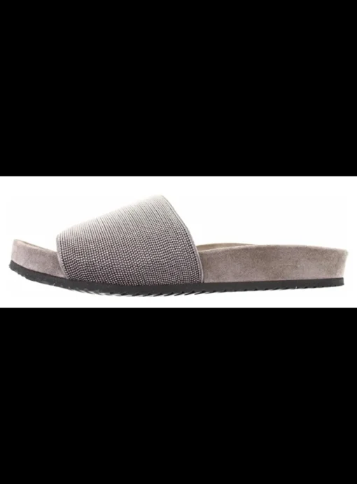 Sandalette zilver glitter kraaltjes | DELSCHER. Fashion