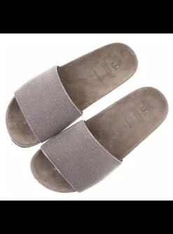 Sandalette zilver glitter kraaltjes | DELSCHER. Fashion