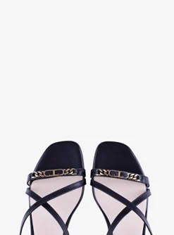 Sandalette zwart | DELSCHER. Fashion