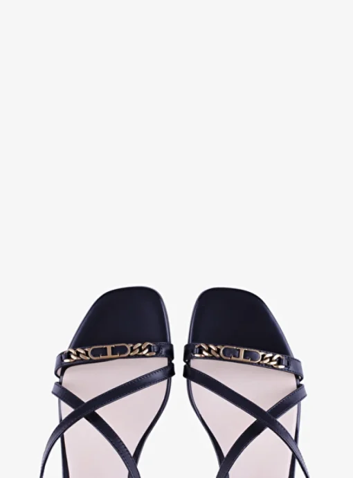 Sandalette zwart | DELSCHER. Fashion