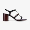Sandalette zwart met chain | DELSCHER. Fashion