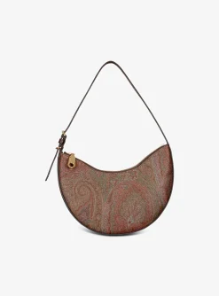 Schoudertas halve maan Etro print small | DELSCHER. Fashion