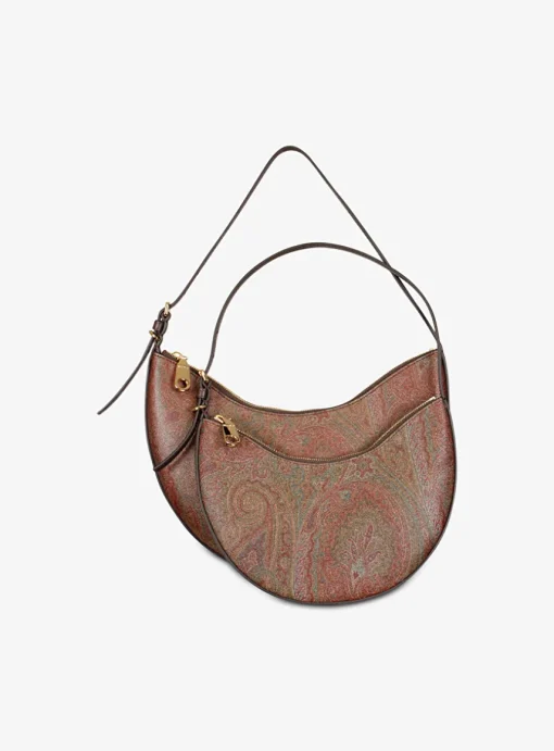 Schoudertas halve maan Etro print small | DELSCHER. Fashion
