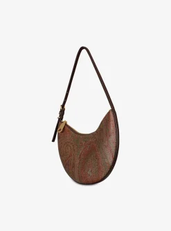 Schoudertas halve maan Etro print small | DELSCHER. Fashion