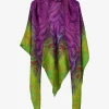Shawl cashmere paars groen | DELSCHER. Fashion