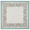 Shawl print taupe grijs met groen | DELSCHER. Fashion