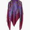 Shawl roze paars met gouddraad | DELSCHER. Fashion