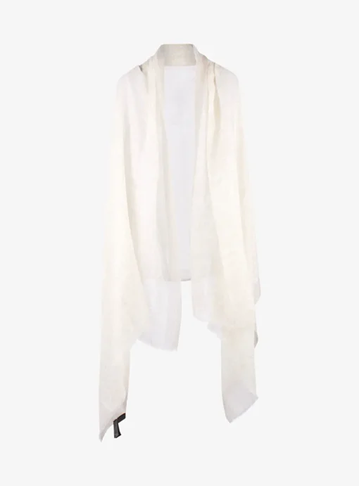 Shawl uni offwhite | DELSCHER. Fashion