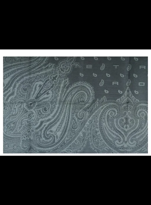 Shawl zijde paisley ton sur ton groen | DELSCHER. Fashion