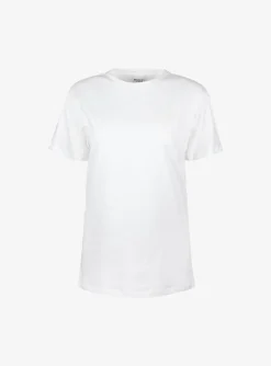Shirt aby wit basic met klein logo | DELSCHER. Fashion