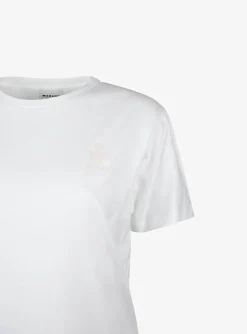 Shirt aby wit basic met klein logo | DELSCHER. Fashion