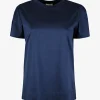 Shirt petrol blauw pofmouw | DELSCHER. Fashion