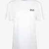 Shirt wit klein zwart logo | DELSCHER. Fashion