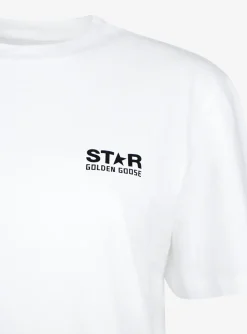 Shirt wit klein zwart logo | DELSCHER. Fashion